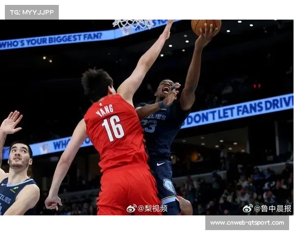 NBA开拓者队96-119不敌灰熊,杨瀚森首发登场19分钟